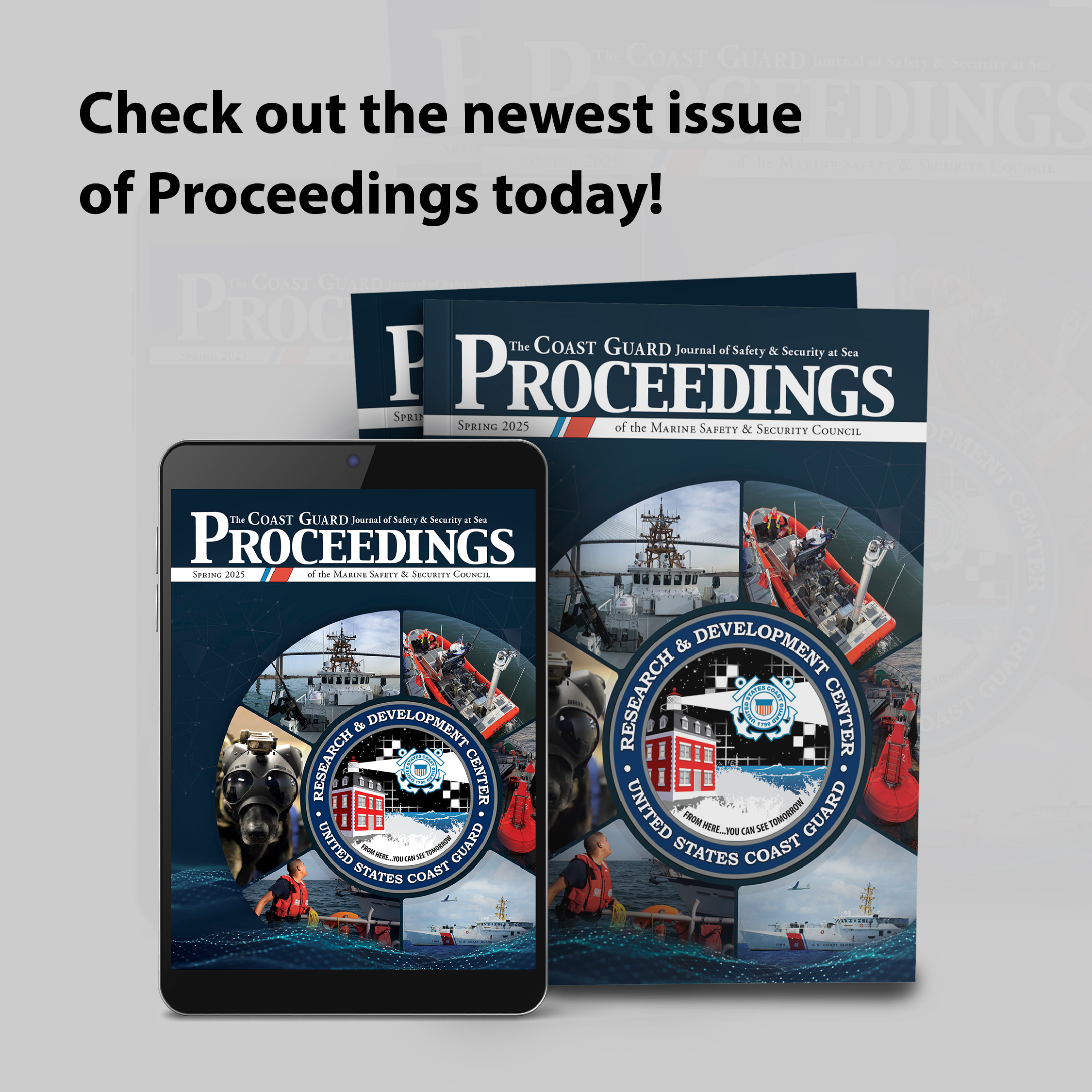 Proceedings Magazine cover with words 'Check out the newest issue of Proceedings today!' Proceedings Magazine cover with words 'Check out the newest issue of Proceedings today!'